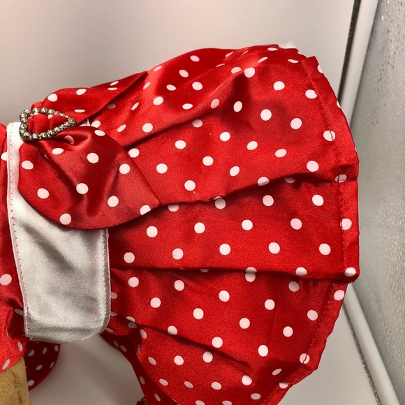 Build A Bear Rudolph LIGHT UP Red Nose & Clarice Plush Dress polka dot shoes - Picture 12 of 16